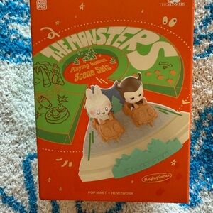 Pop Mart The Monsters Playing Games Scene Set